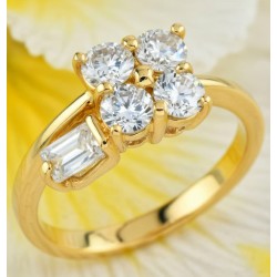 Anillo dorado para niñas