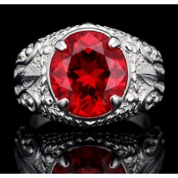 Anillo solitario para mujer con gran piedra
