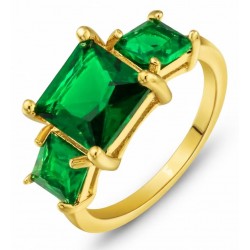 Anillo de acero inoxidable dorado