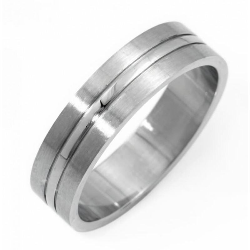 Anillo de acero inoxidable antialérgico