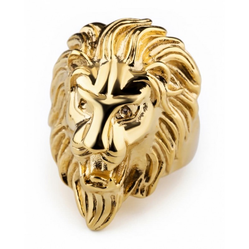 Anillo para hombres con chapado oro