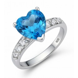 Anillo de boda para mujer en plata de ley 925