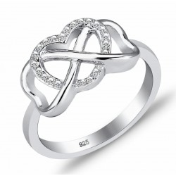 Anillo de plata 925 con simbolo infinito