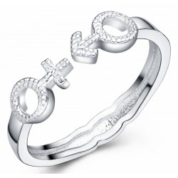 Anillo de promesa en plata de ley 925