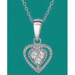 Colgante plata corazón
