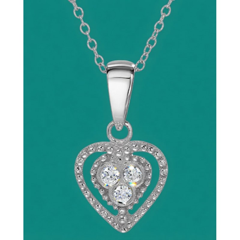 Colgante plata corazón