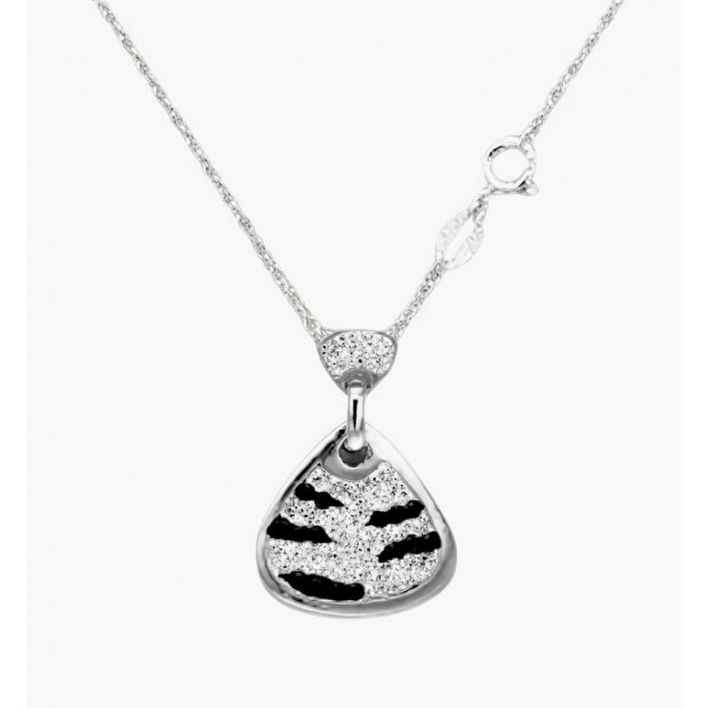 Collar de mujer fabricado en plata de ley 925 con colgante