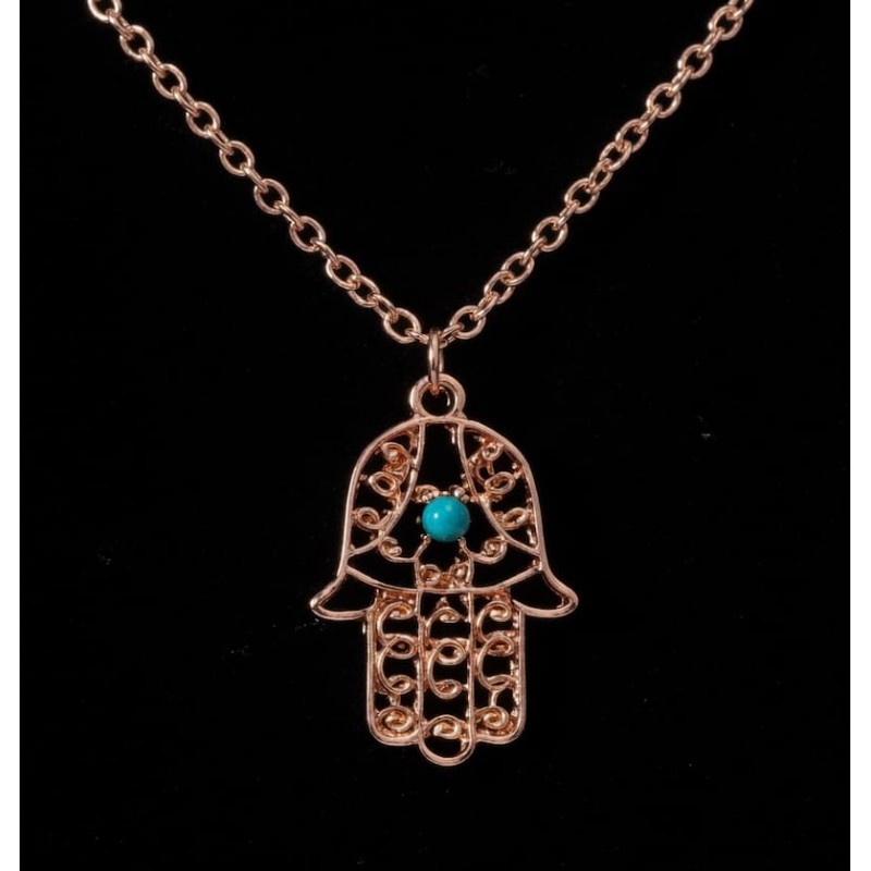 Collar con colgante de la Mano de Fátima