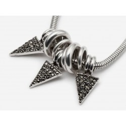 ollar bañado plata colgantes triangulares mujer