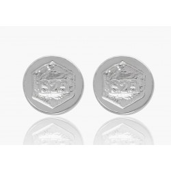 Pendientes pequeños para niña bañados en plata