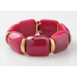 Pulsera de eslabones grandes de acrílico