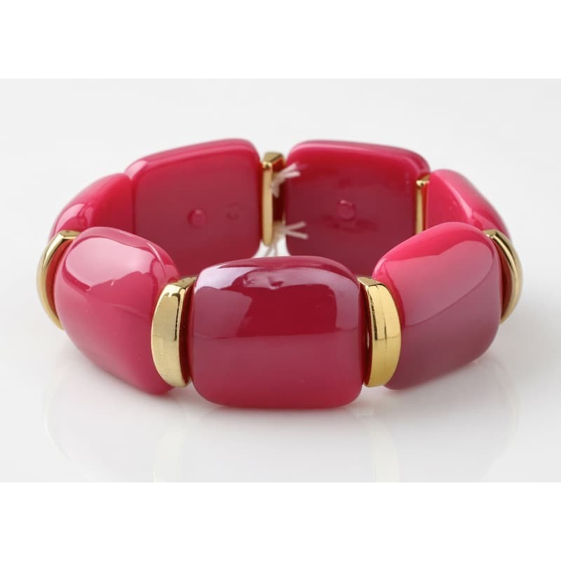 Pulsera de eslabones grandes de acrílico