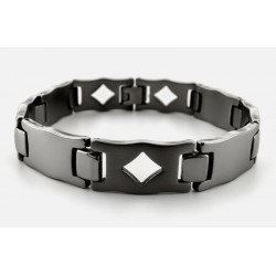 brazalete de acero inoxidable para hombre