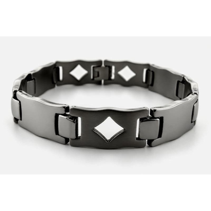 brazalete de acero inoxidable para hombre