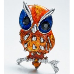 broche diseño buho